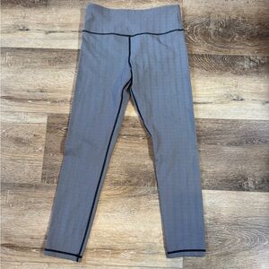 Zyia Active Black White Herringbone Leggings Women’s Medium High Rise Athletic